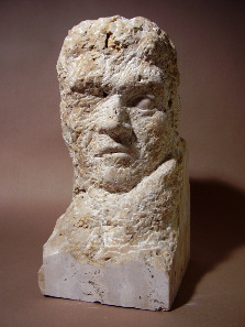 Skulptur 'Kopfstudie I' von Andreas Prucker